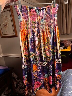 Ocean Breeze strapless sequined maxi dress size Large